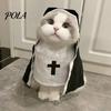 Костюм Кошки-Монашки Костюм, Милый Наряд для Питомца, Одежда для Косплея, Легкий Наряд Веселая Вечеринка для Маленьких Средних Собак Кошек