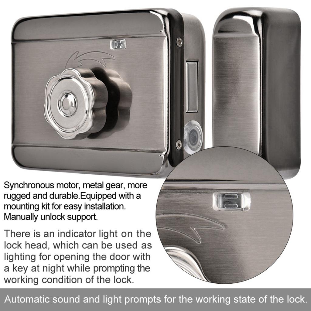 Электронная система контроля доступа к дверям, серебряный интеллектуальный замок с одной головкой