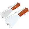 Stainless Steel Wooden Handle Tiramisu Pancake Spatula for Household Kitchen Use