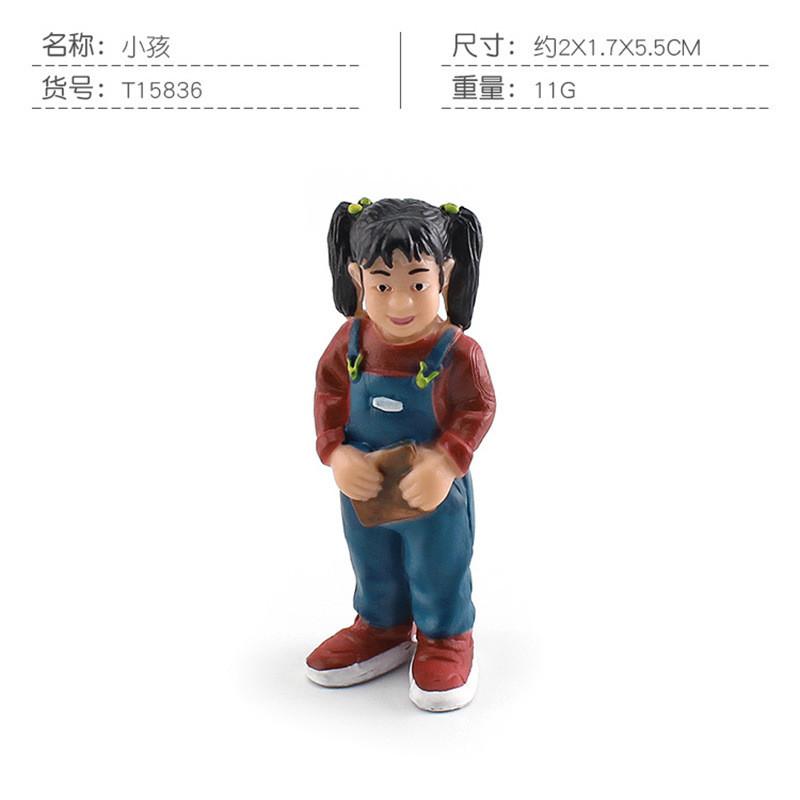 Набор реалистичных фигурок членов семьи, включая дедушку, бабушку, папу, маму и детей, для коллекционирования и демонстрации