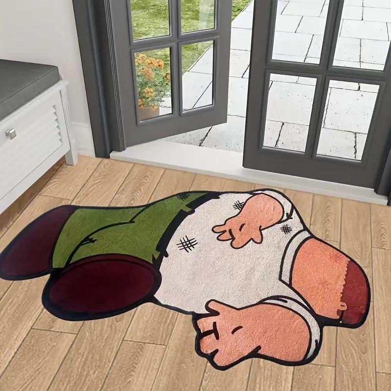 Funny Cartoon Pattern Living Room Decoration Carpet Cute Style Rugs for Bedroom Irregular Shape Plush Rug Fluffy Soft Home Mat