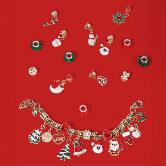 Рождественский Адвент-календарь 2025 Набор рождественских украшений Коробка для отсчета 24 дня