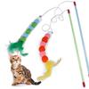 Kitten Cat Toy Interactive Toy Soft Feather And Bell Beading Cat Toy