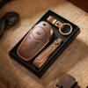 Handmade Genuine Leather Key Cover for Lantu Dreamer: Retro Design with Buckle