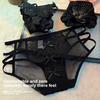Ladies Spring and Summer Sexy Lace Binding Breathable Pure Cotton Crotch Lift Hip Low Waist Briefs