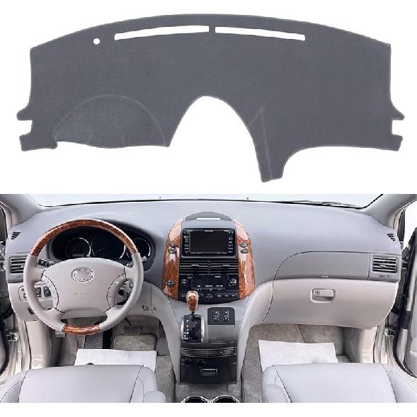 Dash Cover Mat Fit For Toyota Sienna 2011-2014, Dashboard Cover Pad Carpet Protector (Black)