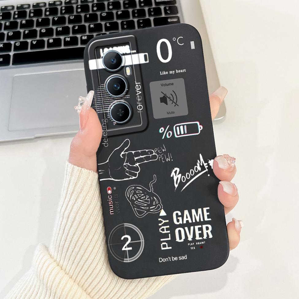 Funda For Realme C65 RMX3910 Back Cover For Realme C65 4G Case Shockproof Luxury Flowers Cute Cartoon Cool Silicone Bumper Coque