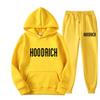 Men's HOODRICH Letter Print Casual Hoodie Sweatshirt Set - Sportswear