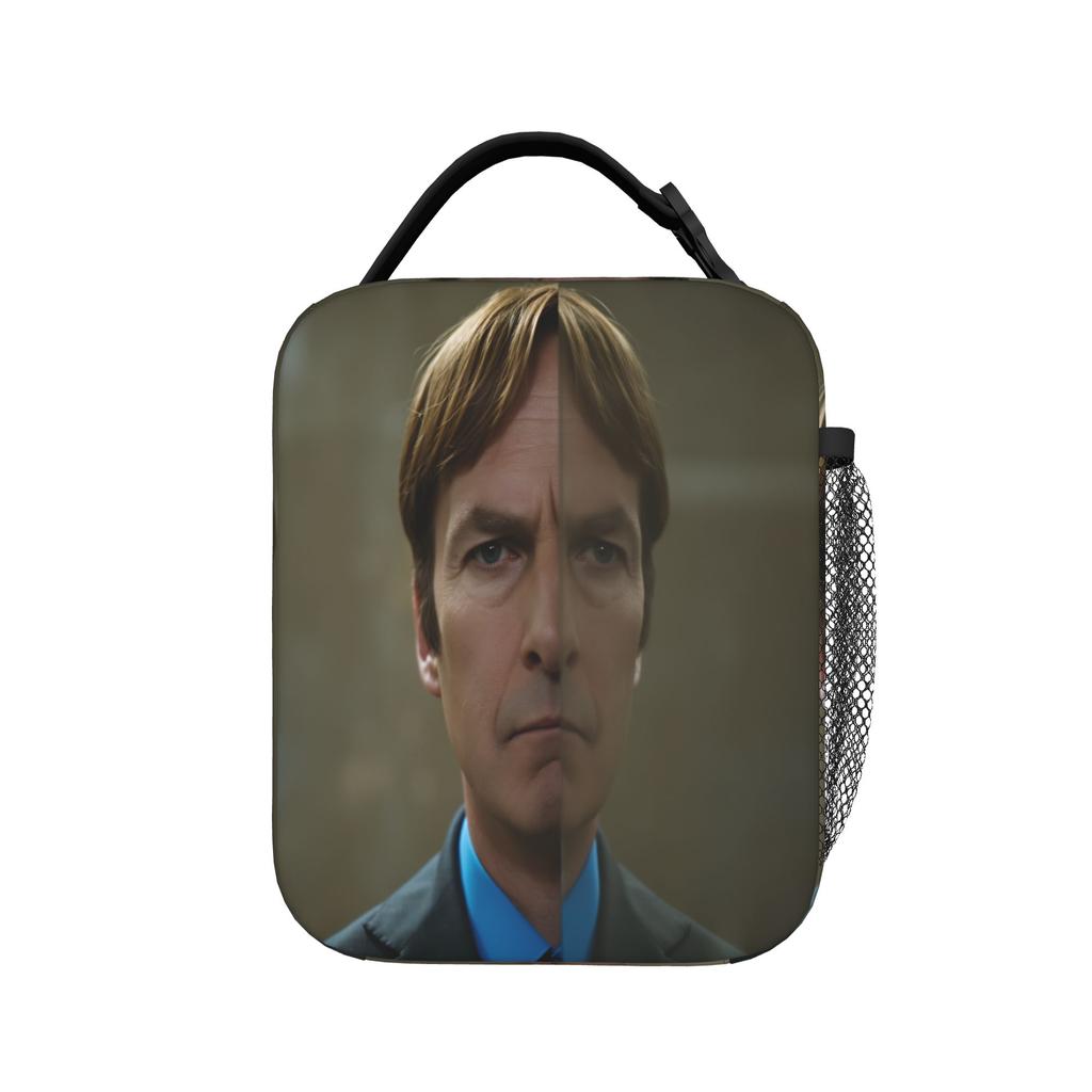 Saul Goodman Actor Lunch Bag Breaking Bad Casual Lunch Box Picnic Portable Zipper Thermal Lunch Bags For Men Cooler Bag