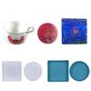 Silicone Mold for DIY Supplies Cup Mat Mold with 2 Optional Color Handsize Simple Mold Fine Material Made DIY Supplies