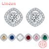 Линдон стерлингового серебра 925 пробы циркон серьги серьги для женщин подарки на свадьбу