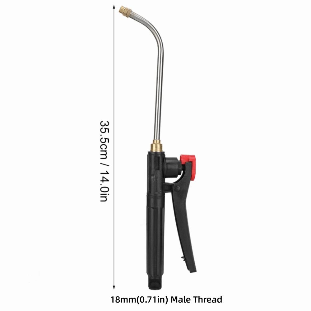 Stainless Steel Watering Wand Curved Nozzle Garden Hose Watering Wand Sprayer Wand Garden Watering