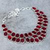 Mozambique Garnet Gemstone Handmade 925 Sterling Silver Necklace 18" M-316