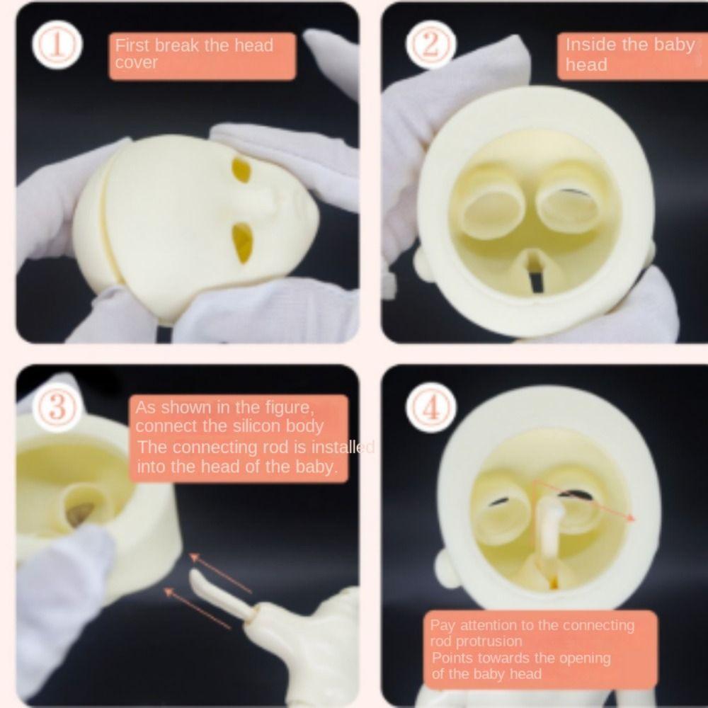 Multi Joints 1/6 Bjd Body Without Makeup Dolls Body Birthday Gift Doll's Head Diy Handmade