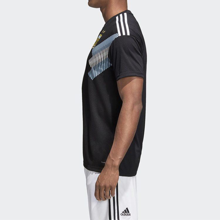 adidas Футбольные майки Аргентины Мужские Черные Умеренный Прямой крой CD8565