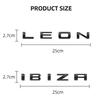 ussh2 1pcs 3D IBIZA Leon logo Letter Emblem Metal Car Badge Decoration Rear Trunk Sticker Accessories For Seat FR Altea vz Decoration