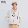 Teenie Weenie Women's Stylish Asymmetrical Stand Collar Wool Coat
