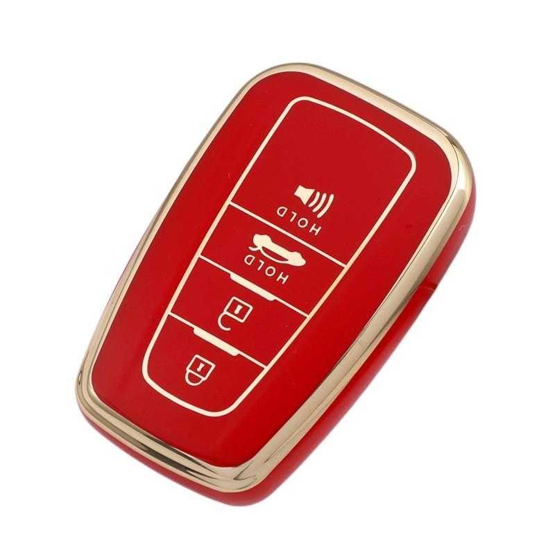 Модный чехол для ключей из ТПУ с полным покрытием для Toyota CHR C-HR RAV4 Land Cruiser Prius Camry Corolla Prado, брелок для ключей, аксессуары
