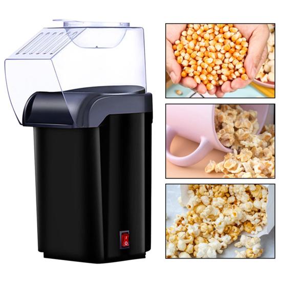 Электрическая машина для попкорна, высокая скорость приготовления, мощная 1200 Вт, вилка стандарта США, без BPA, пищевая безопасная мини-машина для попкорна, кухонные принадлежности