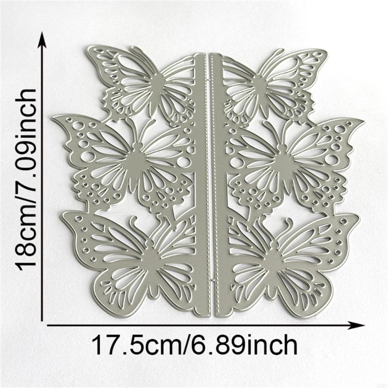 Butterfly Border Cutting Dies for Photo Scrapbooking Card Making Decorations Embossing Stencils Carbon Steel Die Cuts A0KF