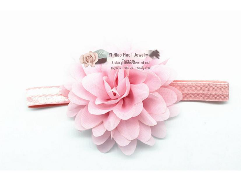 Креативная детская шифоновая повязка на голову с цветком - аксессуары для детских волос в европейском и американском стиле
