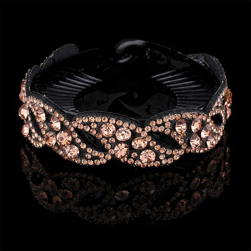 Модные женские заколки со стразами и жемчугом, цветок, хрустальная заколка для волос, когти, птичье гнездо, твист-клип