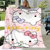 1pc. Hello Kitty Cute Cartoon Blanket - Perfect for Home, Office, Outdoor Use, Gift Idea, Suitable for Al