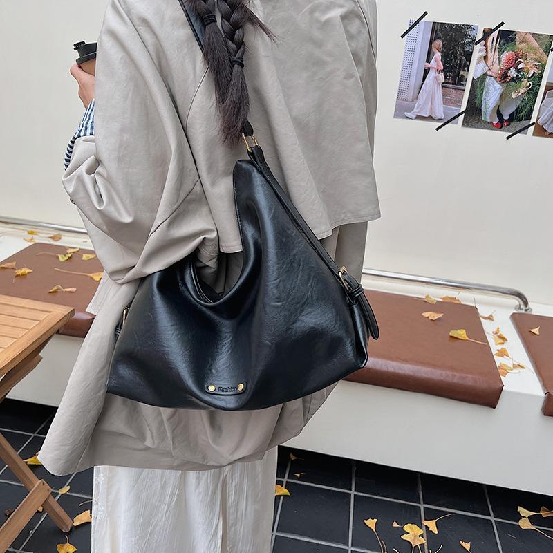 Сумка премиум-класса в стиле ретро большой вместимости женская 2025 новая модная дорожная сумка через плечо, сумка-мессенджер, сумка-тоут, сумка-ведро