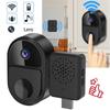 Video Doorbell WiFi Outdoor Door Bell Waterproof Smart Home Wireless Door Camera Support TF Card Cloud Storage Two-Way Intercom Infrared Night Vision