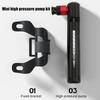Aluminum Alloy Hand Mini Bicycle Pump 12.8cm Length Bicycle Tire Pump  Road Mountain Bike