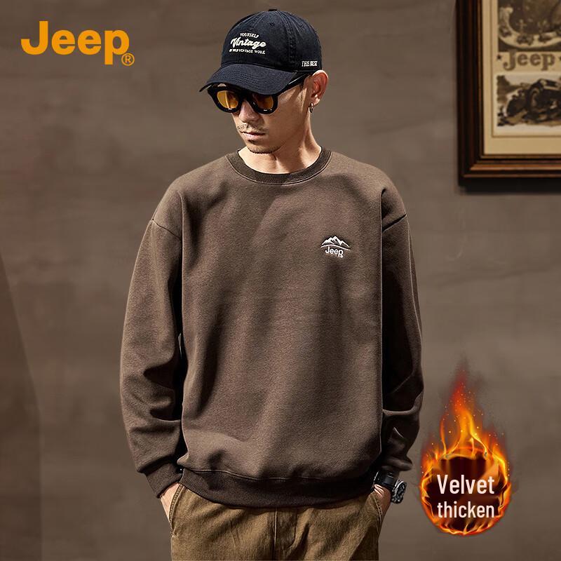 Jeep Men's Embroidered Fleece Sweatshirt