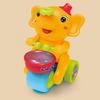 Baby Drumming Elephant Car Toy with Music Light Blowing Ball Infant Elephant Vehicle