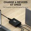 Wozinsky Wgcsb 240W Gan Wall Charger Usb-A / 3 X Usb-C - Black