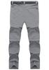 KEFITEVD Men's Hiking Pants, Light Gray, Spring/Autumn, Quick-Drying, Stretch, for Hiking, Climbing, Trekking, Summer, Fishing, and Cycling, Size M