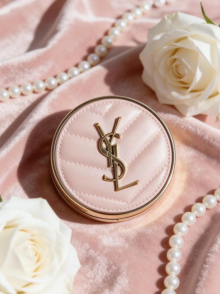 YSL Розовый Кушон B10 5г Мини | Сияющая Тональная Основа | Незаменимое Средство для Ежедневного Макияжа и Коррекции в Поездке
