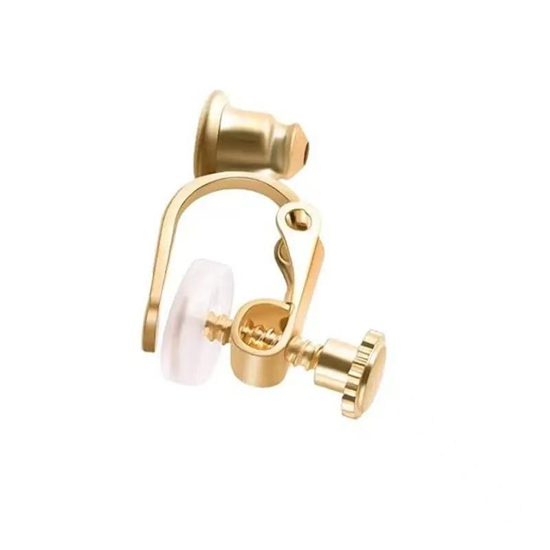 2Pcs Stainless Steel Ear Clips Without Piercing Earrings Parts Findings For Women Ear Clip On Earrings Converter Diy Jewelry