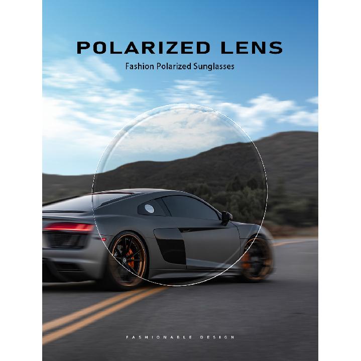 Two-tone cycling polarized sunglasses for men