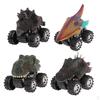 4 Pack Pull Back Cars Vehicles Playset Dinosaur Toys Truck for Kids Toddlers