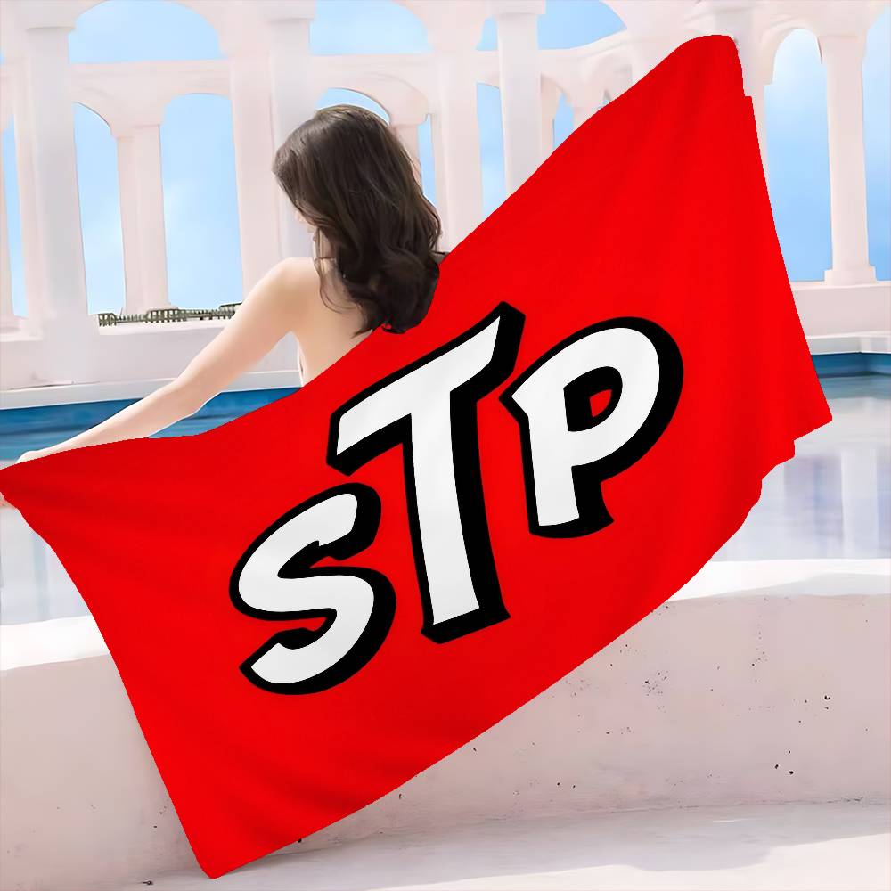 S-STPs Motor Car Oil Microfiber Printed Beach Towel Mountain Climbing Yoga Beach Swimming Running Absorbent Soft Towel