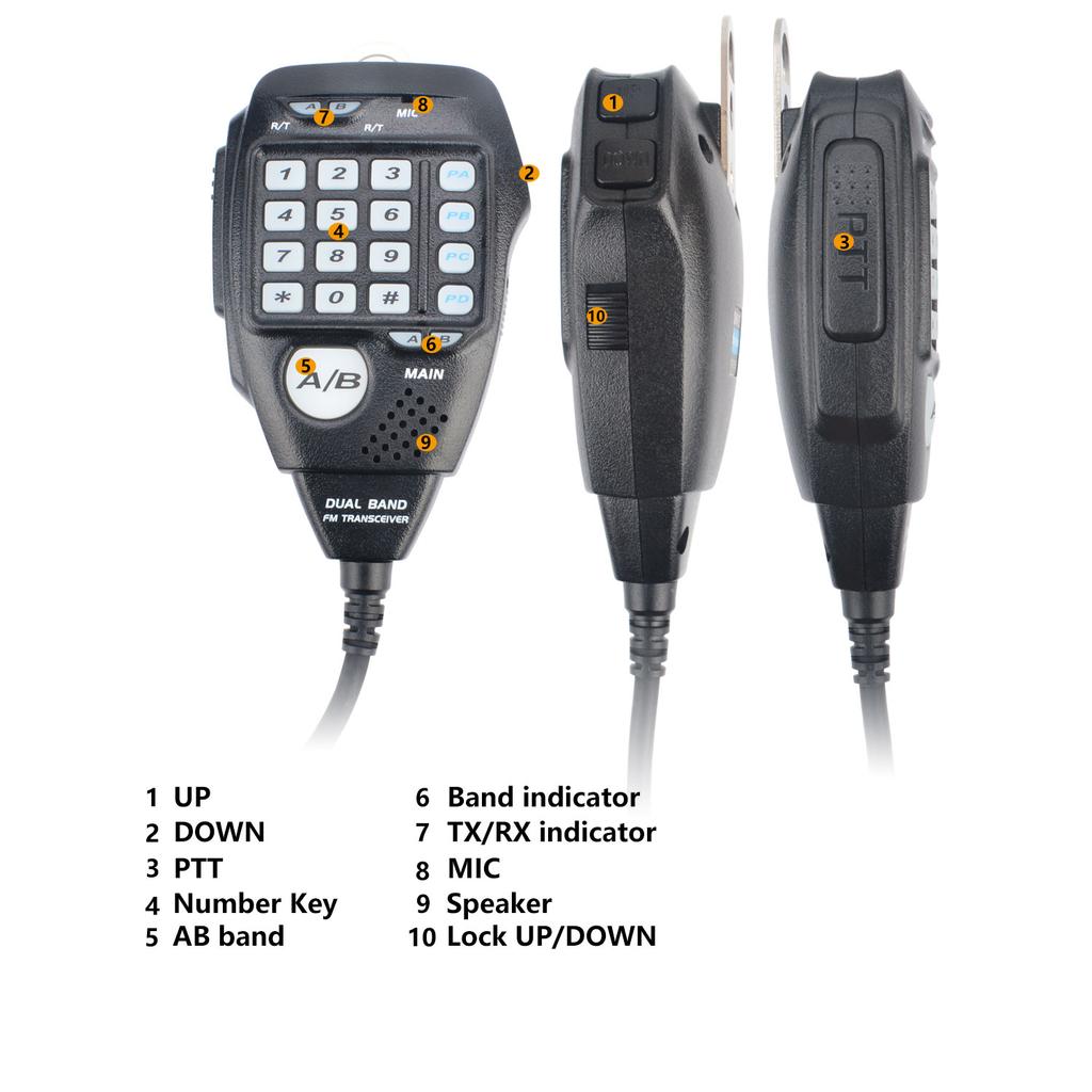 Anytone AT-778UV 144-146MHz 430-440MHz 25W 200Ch VOX Analog Amateur Car Mobile Radio