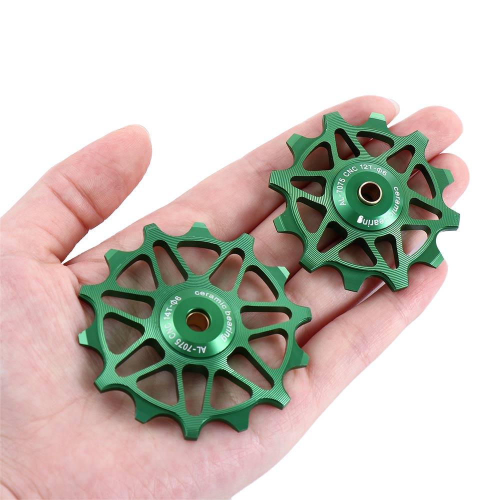 14T Rear Derailleur Pulley Ceramic Pulley Rear Derailleur Road Bike Bearing MTB Ceramic Bearing