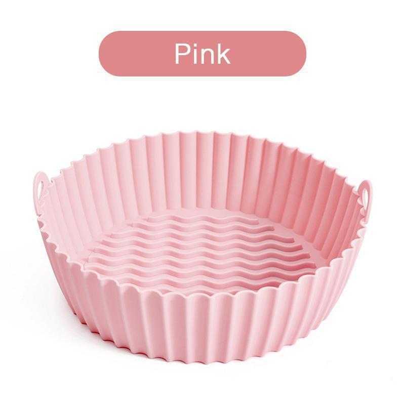 Air Fryer Silicone Pad Microwave Baking Tray Pizza Grill Pan Silicone Mat Reusable Air Fryer Liner Pot Airfryer Accessories