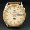 Orient КРИСТАЛЛ АВТОМАТИЧЕСКИЕ 46941 ЯПОНИЯ МУЖСКИЕ ВИНТАЖНЫЕ ЧАСЫ С КРЕМОВЫМ ЦИФЕРБЛАТОМ a703414-1