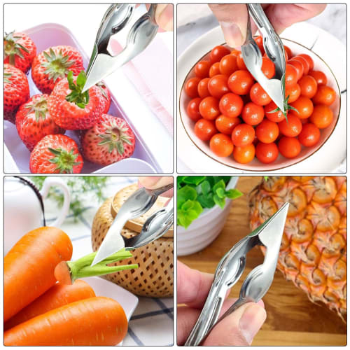 Stainless Steel Strawberry Huller, Seed Remover, Strawberry Stem Remover, Stalk Remover, Strawberry Huller, Seed Remover, Peeler, Labor-saving, Stainl