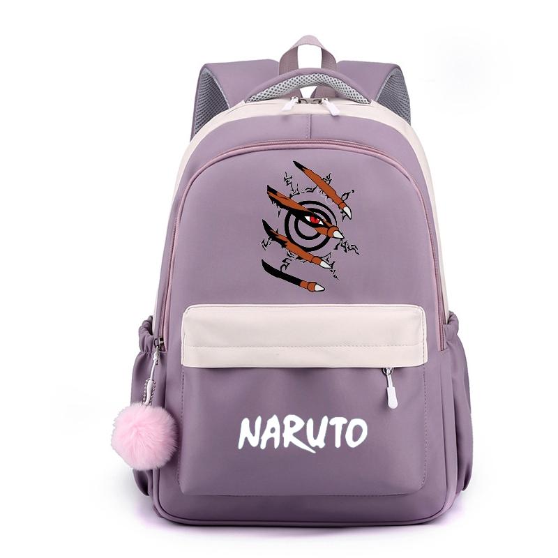 Аниме Наруто, нейлоновый милый мягкий рюкзак, школьная сумка для девочек-подростков, повседневная сумка для книг, мужская и женская дорожная сумка для отдыха