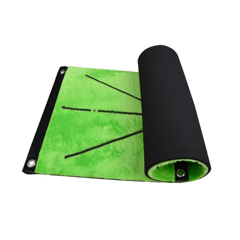 Golf Hitting Mat Swing Track Practice Marking Pad Golf Hitting Mat for Swing Paths Feedback/Detection Batting Enduring