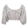 Женская полосатая хлопковая блузка Juliette с открытыми плечами от ANTIK BATIK