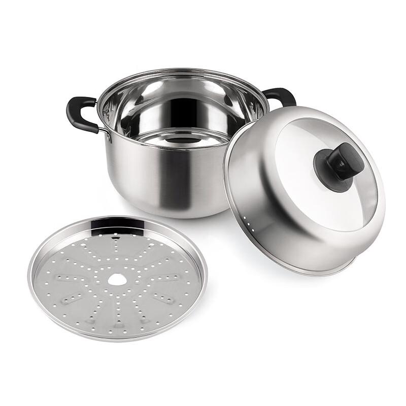 COOKER KING Stainless Steel Soup & Steamer Pot CK82015