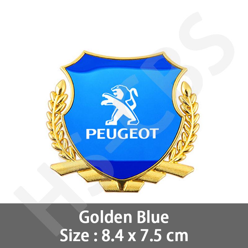 1Pcs Metal Car Rear Trunk Window Emblem Badge Stickers Logo For Peugeot 206 307 308 3008 207 208 407 508 Car Styling Accessories