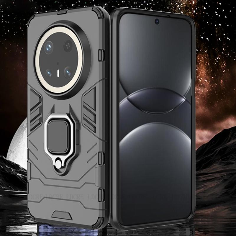 Для чехла Huawei Mate 70 Pro Чехол Huawei Mate 70 Pro Capa Бампер Противоударная Броня Магнитный Держатель-Кольцо Fundas Huawei Mate 70 Pro